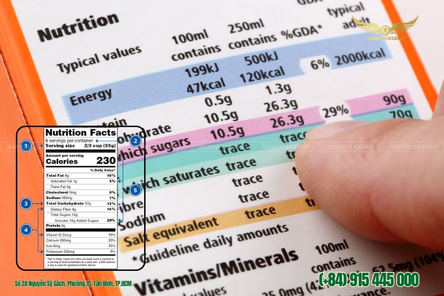 4. Các thông tin cần có khi thiết kế trên bao bì thực phẩm